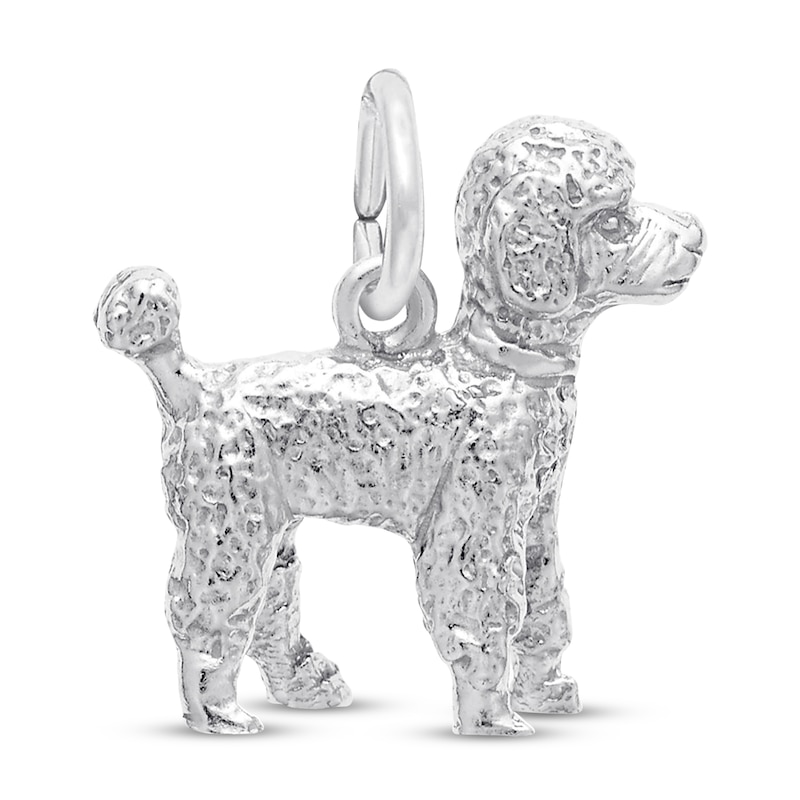 Poodle Charm Sterling Silver