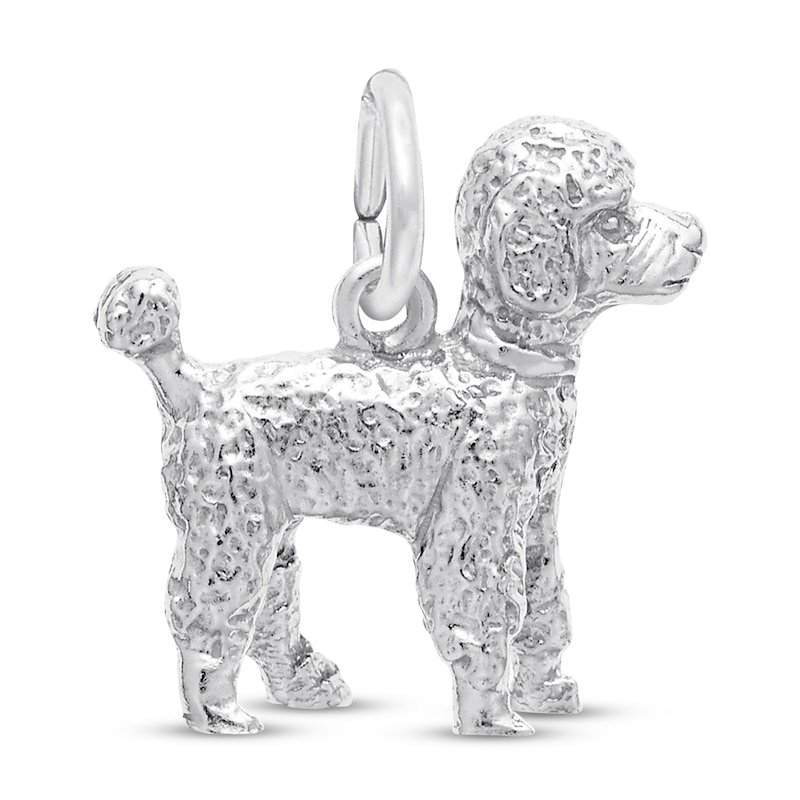 Main Image 1 of Poodle Charm Sterling Silver