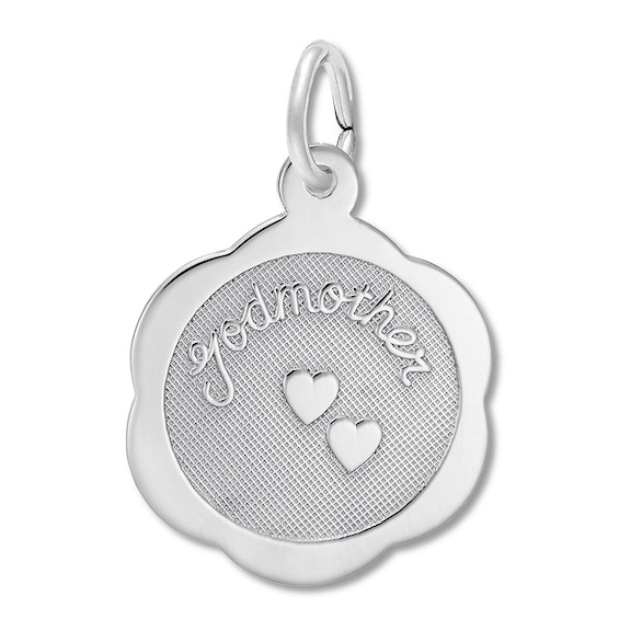 Godmother Charm Sterling Silver