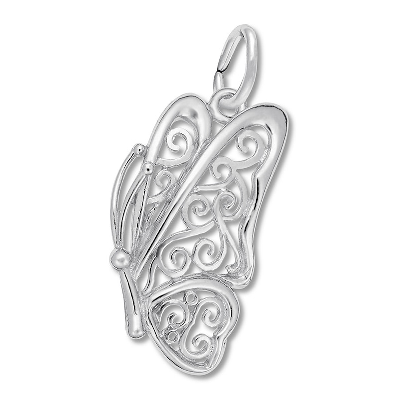 Main Image 1 of Butterfly Charm Sterling Silver