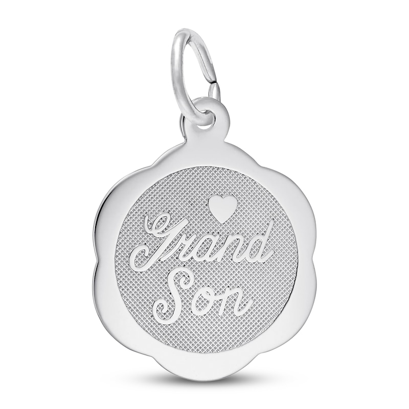 Main Image 1 of Grandson Charm Sterling Silver