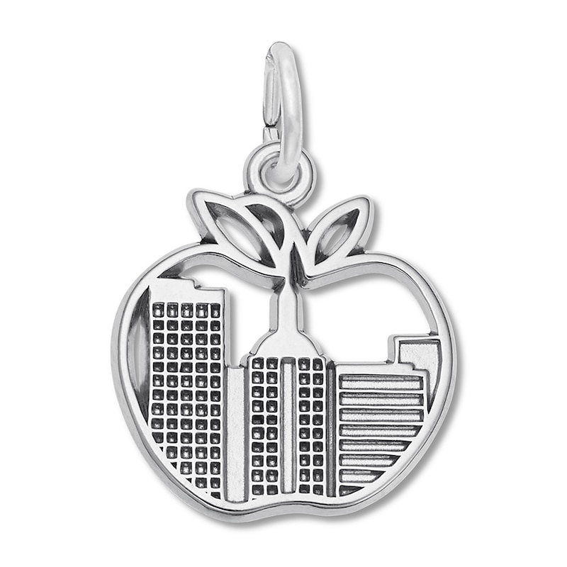 Main Image 1 of Big Apple Skyline Charm Sterling Silver
