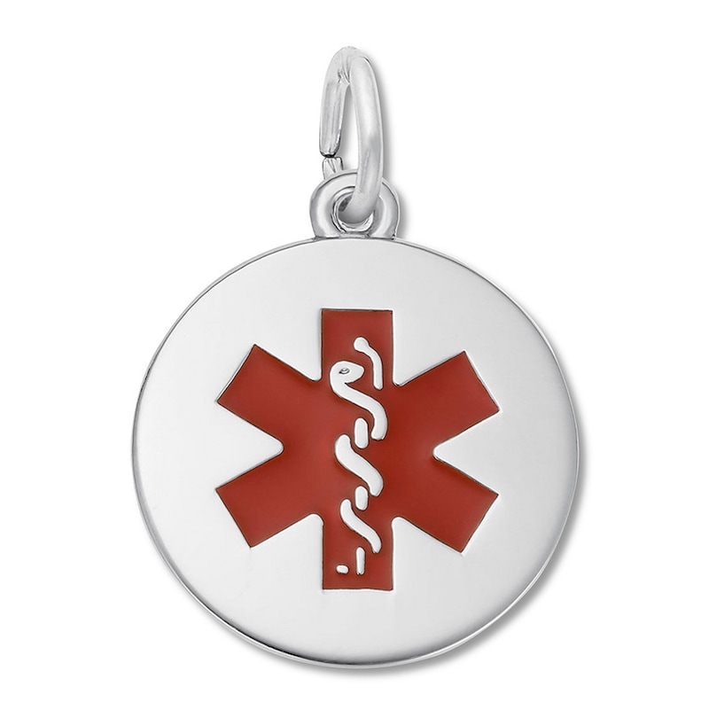 Main Image 1 of Medical Alert Charm Sterling Silver