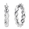 Twist Hoop Earrings Sterling Silver