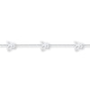 Butterfly Anklet Sterling Silver 9"