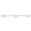 Thumbnail Image 1 of Butterfly Anklet Sterling Silver 9&quot;
