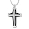Thumbnail Image 1 of Men's Stainless Steel Cross Necklace