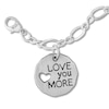 Thumbnail Image 1 of &quot;Love You More&quot; Charm Bracelet Sterling Silver 7&quot;