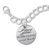 Thumbnail Image 1 of &quot;Moon and Back&quot; Charm Bracelet Sterling Silver 7&quot;