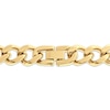 Thumbnail Image 2 of Solid Curb Chain Necklace 6mm Yellow Ion-Plated Stainless Steel 20"