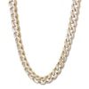 Thumbnail Image 0 of Men's Curb Chain Necklace Stainless Steel & Yellow Ion-Plated 30"