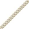Thumbnail Image 2 of Curb Chain Necklace 11mm Yellow Ion-Plated Solid Stainless Steel 30&quot;