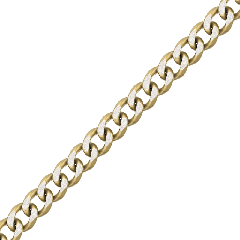 Main Image 2 of Curb Chain Necklace 11mm Yellow Ion-Plated Solid Stainless Steel 30&quot;