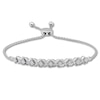 Thumbnail Image 1 of Diamond Bolo Bracelet Sterling Silver 9.5&quot;