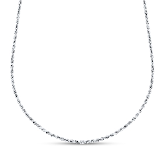Rope Chain Necklace Solid Sterling Silver 22"