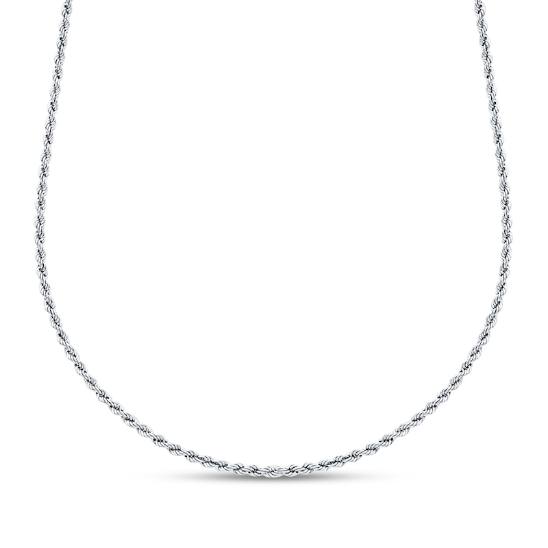 Main Image 1 of Rope Chain Necklace Solid Sterling Silver 22&quot;
