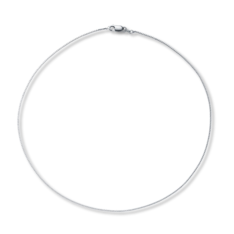 Main Image 1 of Box Chain Semi-Solid Sterling Silver 18&quot;