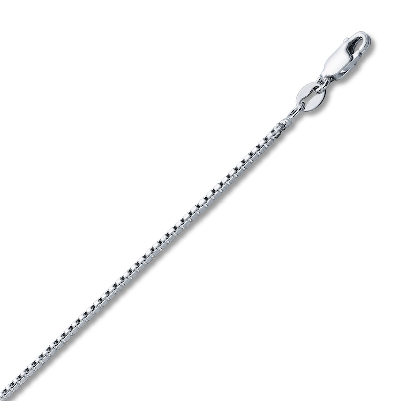 Main Image 2 of Box Chain Semi-Solid Sterling Silver 20&quot;