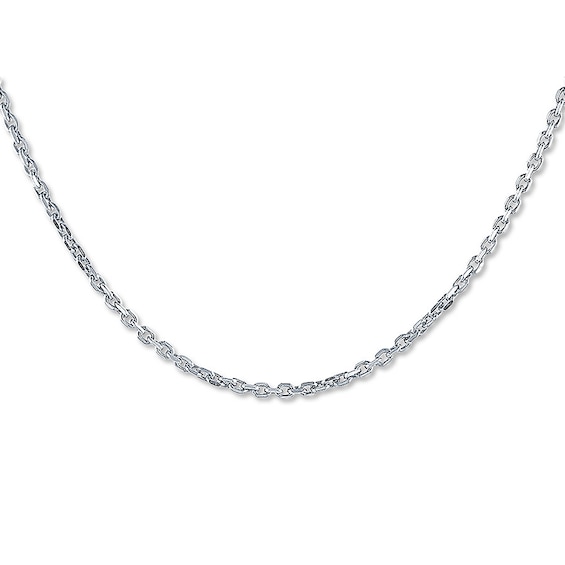 Cable Chain Solid Sterling Silver 24"