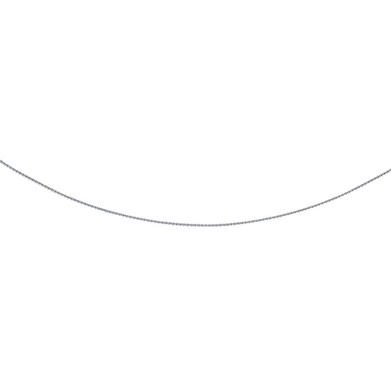 Main Image 1 of Box Chain Necklace Semi-Solid Sterling Silver 30&quot;
