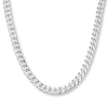 Thumbnail Image 0 of Solid Curb Chain Necklace Sterling Silver 22"