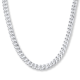 Curb Chain Necklace Sterling Silver 22&quot; Length