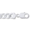 Thumbnail Image 1 of Solid Curb Chain Bracelet Sterling Silver 8.5"