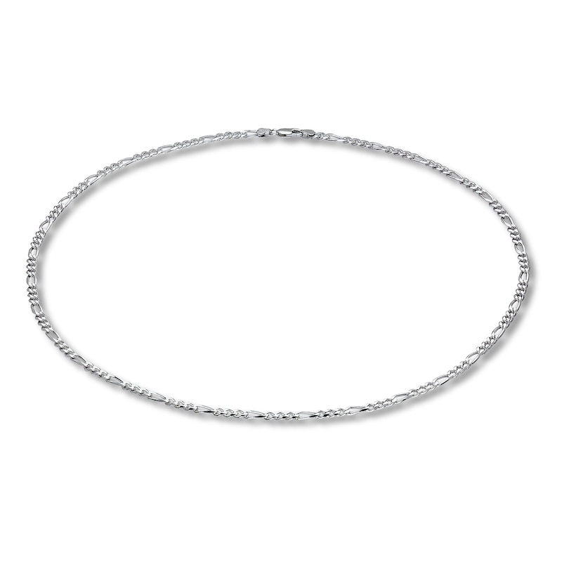 Main Image 1 of Figaro Necklace Solid Sterling Silver 24&quot;