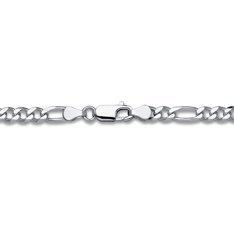 Main Image 2 of Figaro Necklace Solid Sterling Silver 24&quot;