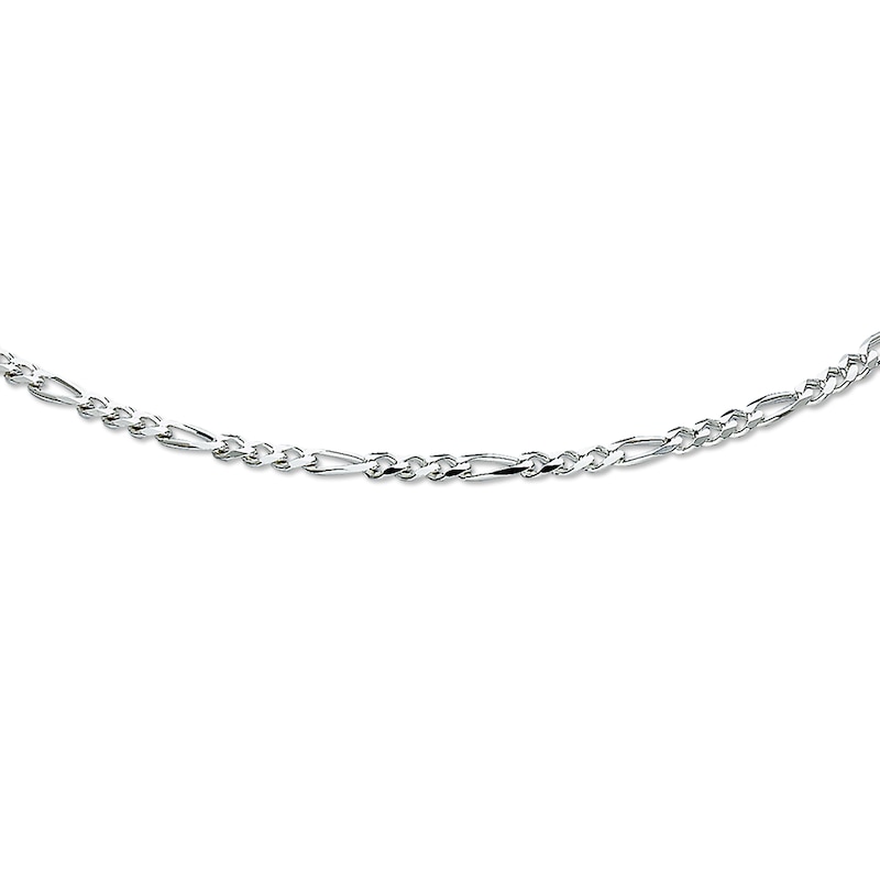 Solid Figaro Necklace Sterling Silver  20"
