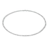 Thumbnail Image 2 of Figaro Necklace Solid Sterling Silver 20&quot;