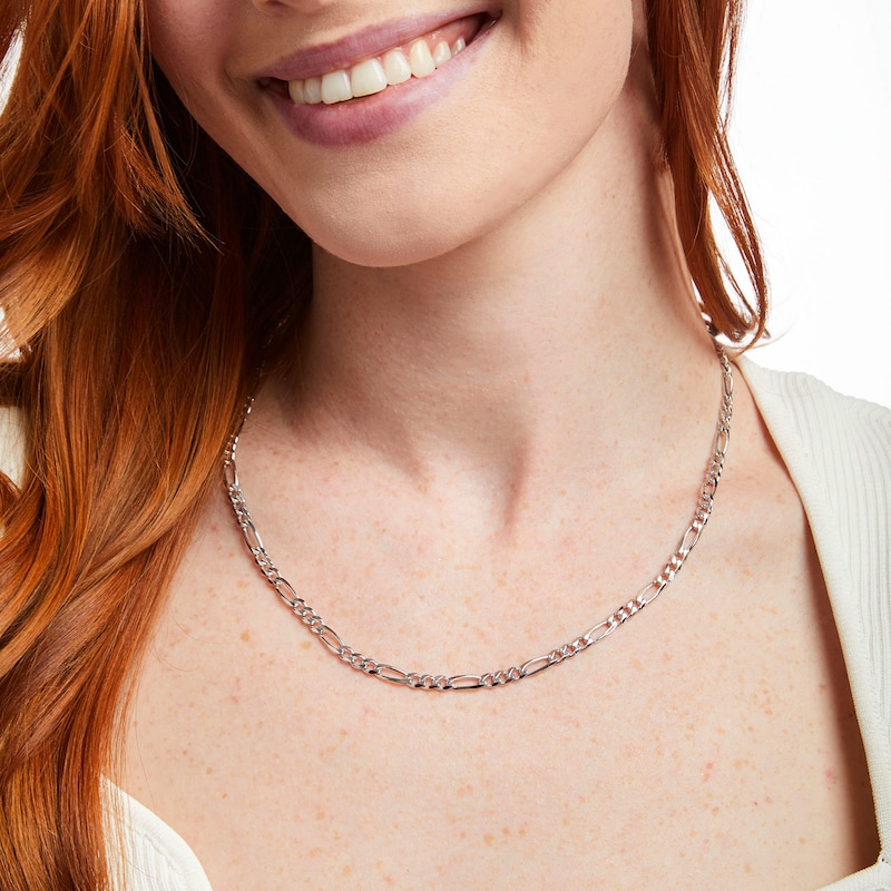 Main Image 4 of Figaro Necklace Solid Sterling Silver 20&quot;