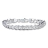 Thumbnail Image 1 of Curb Link Bracelet Solid Sterling Silver 8&quot;