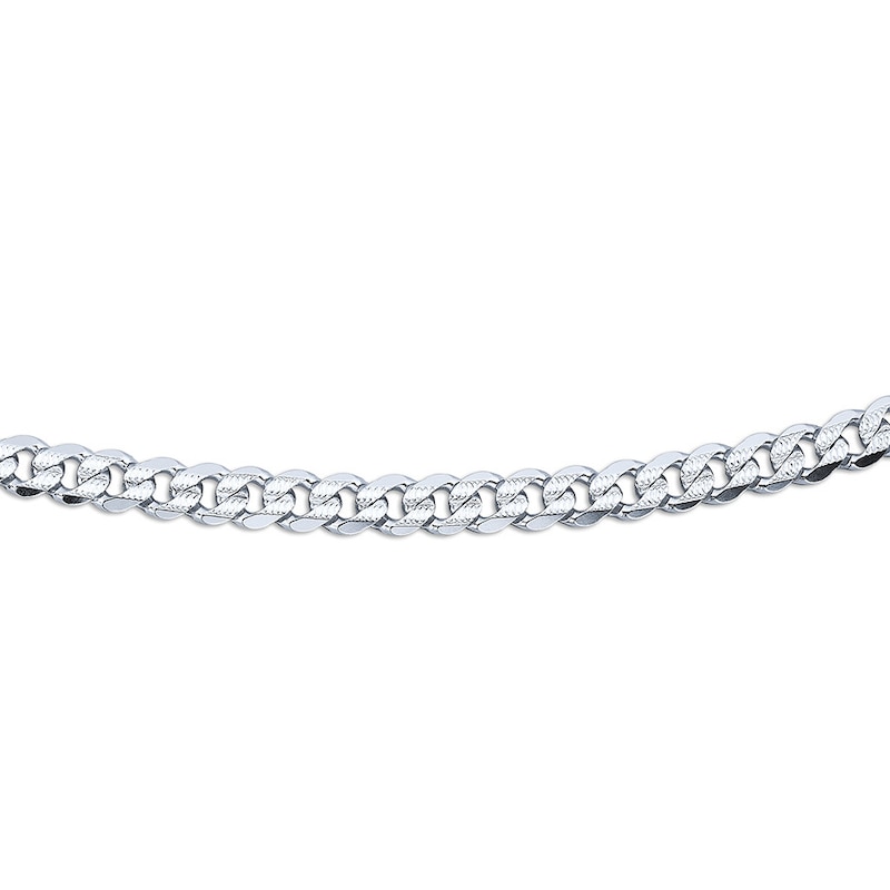 Main Image 2 of Curb Link Bracelet Solid Sterling Silver 8&quot;