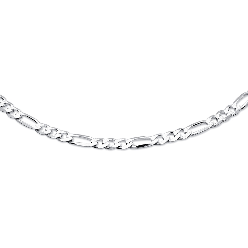 Main Image 2 of Figaro Link Chain Solid Sterling Silver 20&quot;