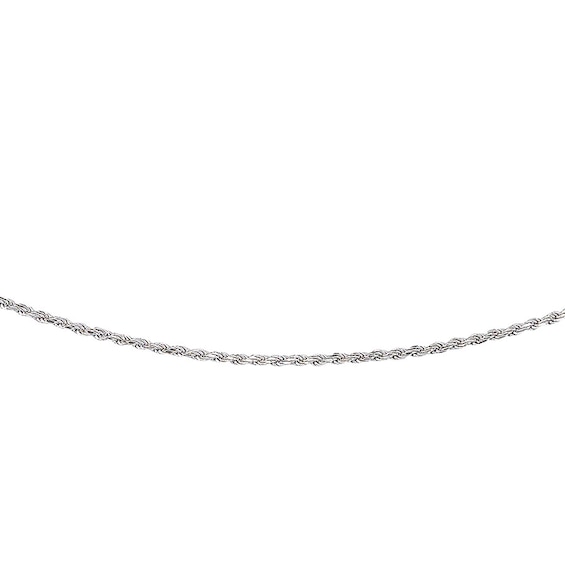 2mm Rope Chain Necklace Solid Sterling Silver 20"