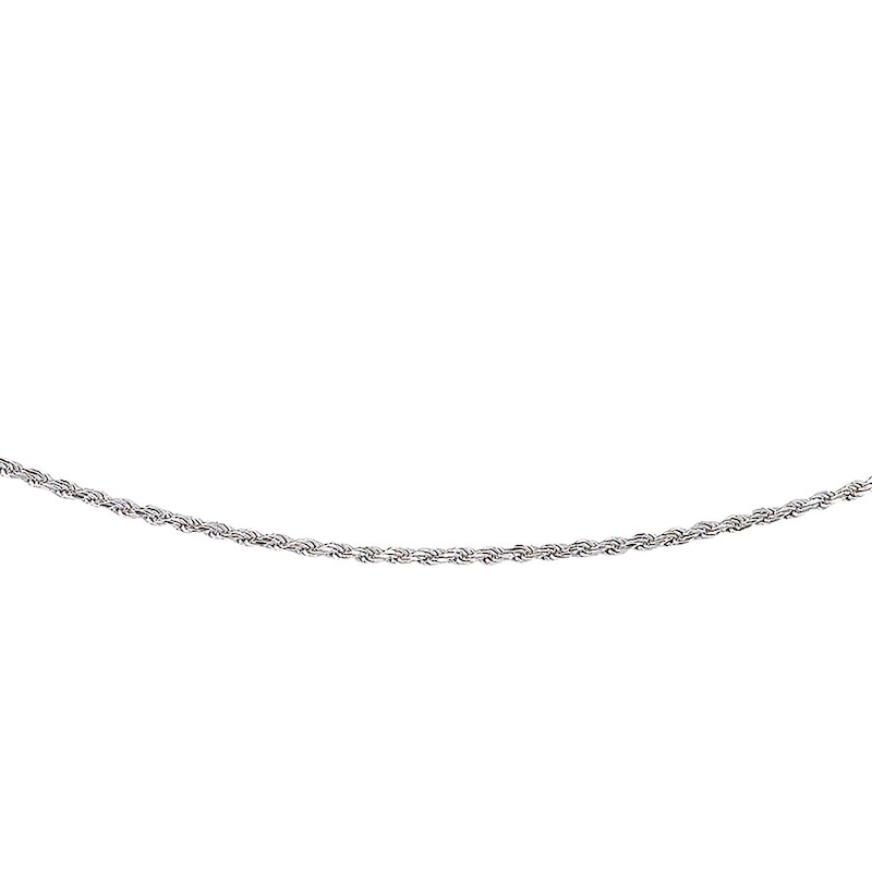 Main Image 1 of 2mm Rope Chain Necklace Solid Sterling Silver 20&quot;