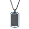 Thumbnail Image 0 of Dog Tag Necklace Black Ion-Plated Stainless Steel 24"