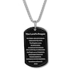 Thumbnail Image 1 of Dog Tag Cross Necklace Black Ion-Plated Stainless Steel 24"