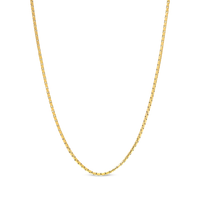 Main Image 1 of Snake Chain Necklace 2.5mm Yellow Ion-Plated Solid Stainless Steel 24&quot;