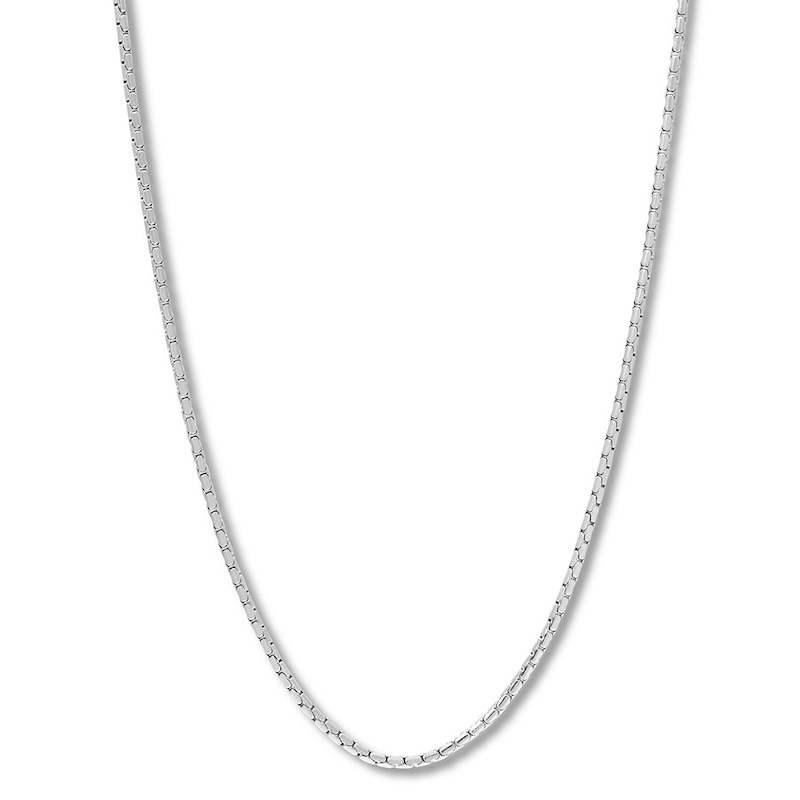 Solid Snake Chain Necklace 2.5mm Stainless Steel 24"