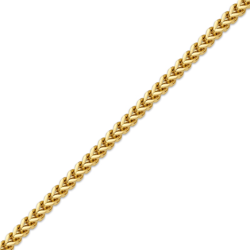 Main Image 2 of Foxtail Chain Necklace 2.5mm Yellow Ion-Plated Solid Stainless Steel 24&quot;