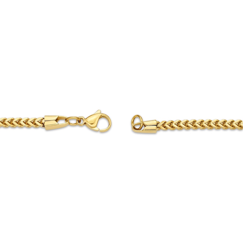 Main Image 3 of Foxtail Chain Necklace 2.5mm Yellow Ion-Plated Solid Stainless Steel 24&quot;