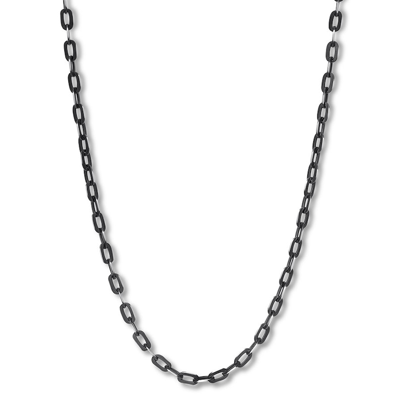 Main Image 1 of Link Necklace Solid Stainless Steel & Ion Plating 24&quot;