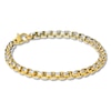 Thumbnail Image 1 of 8.5mm Box Chain Bracelet Solid Stainless Steel/Ion Plating 8.5&quot;