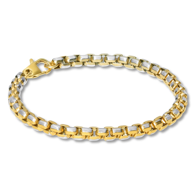 Main Image 1 of 8.5mm Box Chain Bracelet Solid Stainless Steel/Ion Plating 8.5&quot;