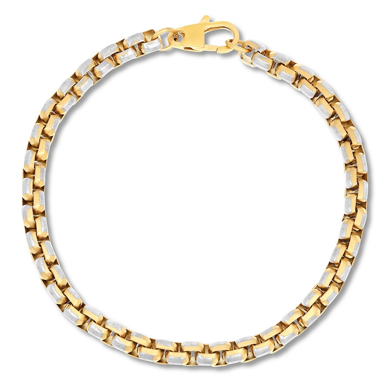 Main Image 3 of 8.5mm Box Chain Bracelet Solid Stainless Steel/Ion Plating 8.5&quot;