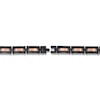 Thumbnail Image 1 of Men's Stainless Steel Bracelet Black/Gold-Tone Ion-Plated 8.75"