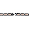 Thumbnail Image 2 of Men's Stainless Steel Bracelet Black/Gold-Tone Ion-Plated 8.75&quot;