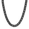 Thumbnail Image 1 of Black Ion-Plated Solid Stainless Steel Curb Link Necklace 24&quot;